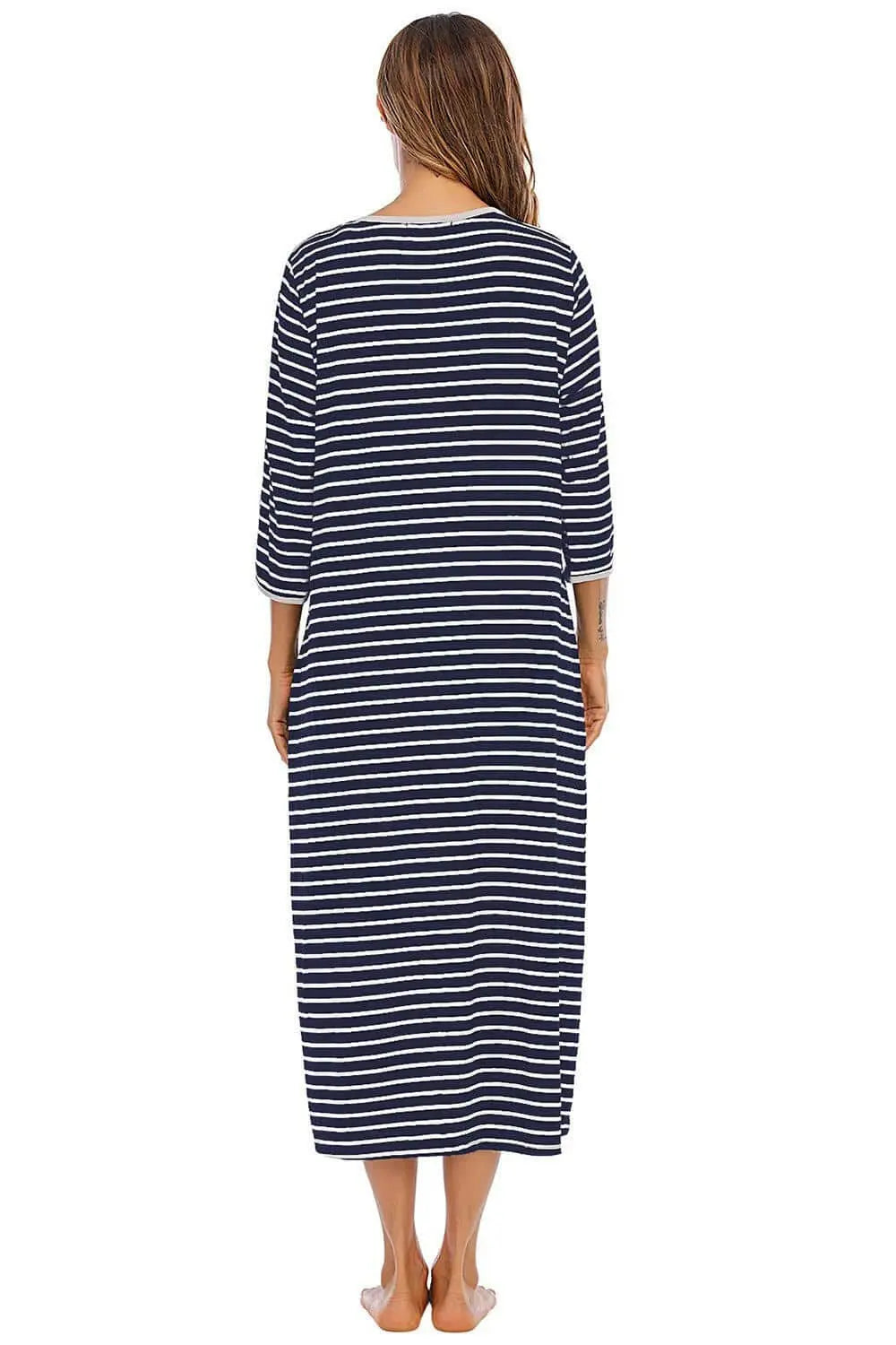 Elegant sheer night dress with pockets - Love Salve